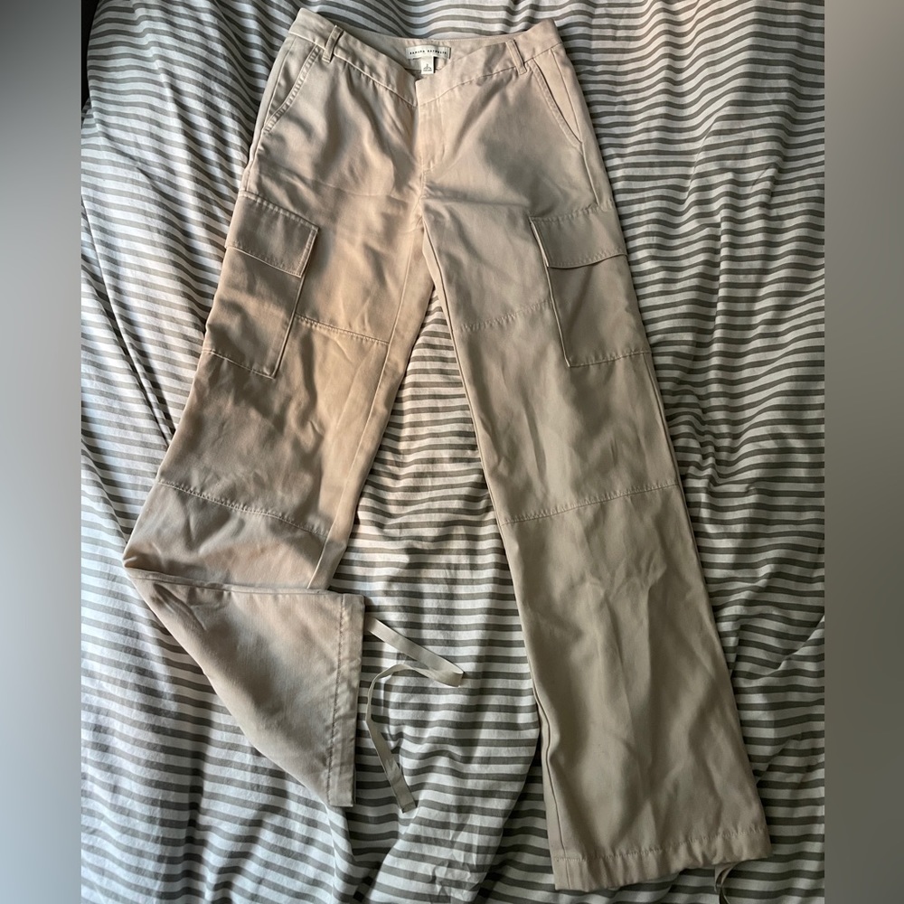 Cream white cargo pants